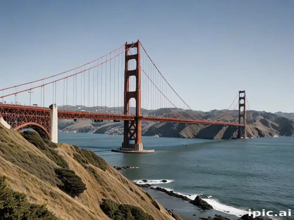 clipart golden gate bridge