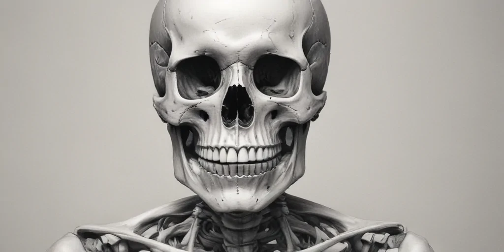 creative skeleton drawings