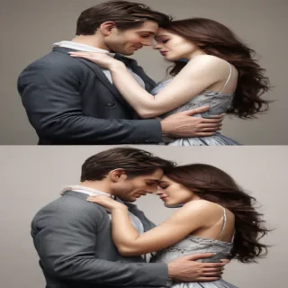 couples drawing poses