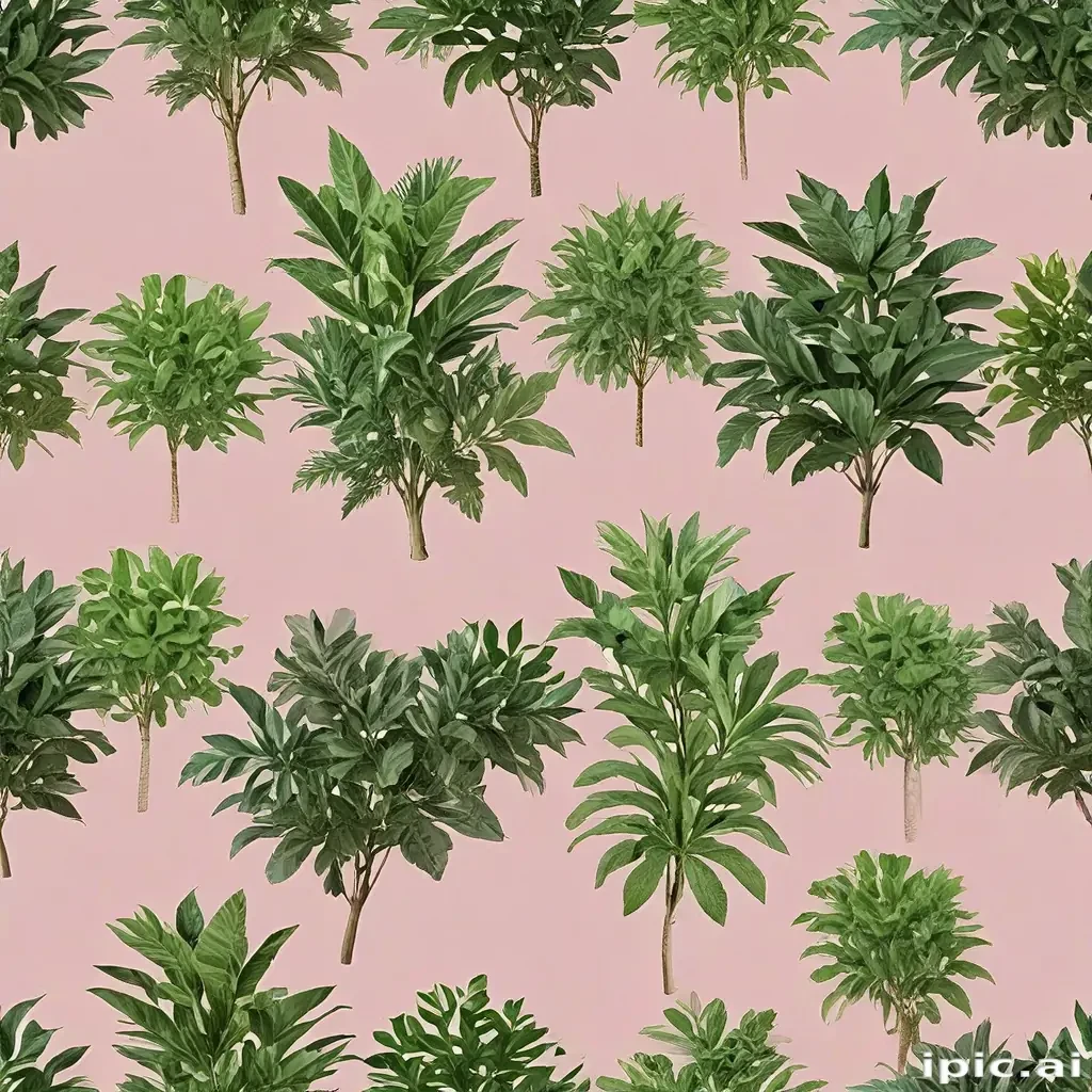 plants no background