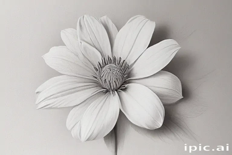 pencil drawings of flowers