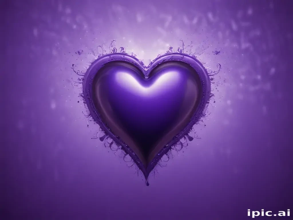 purple wallpaper heart