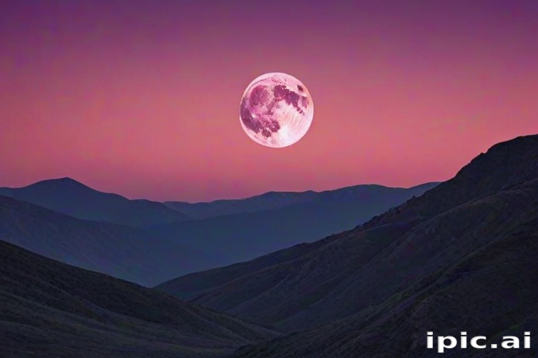 pink moon wallpaper