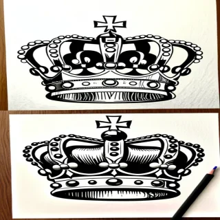 crown drawing