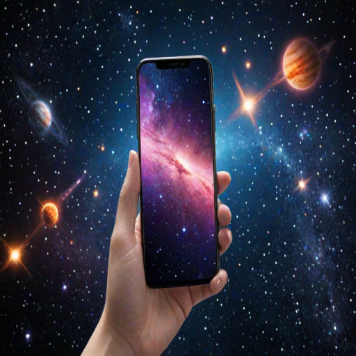 space background phone