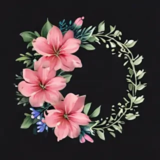 free flower border clipart