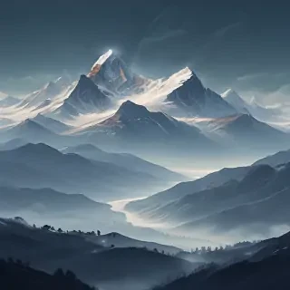 transparent mountains