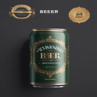 beer can mockup
