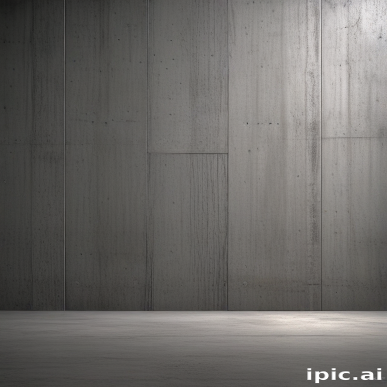Minimalist Concrete Wall Background with Soft Lighting and Empty Space