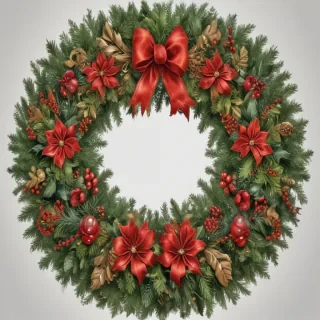 christmas wreath clip art