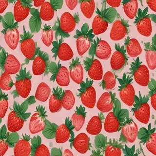 strawberry wallpaper aesthetic