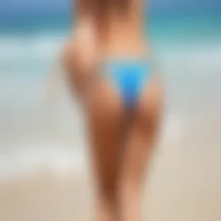 bikini bend over