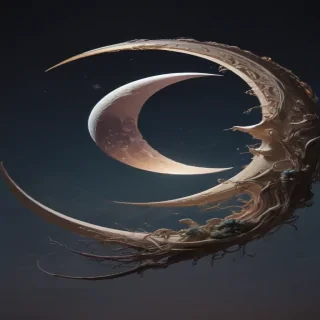aesthetic crescent moon