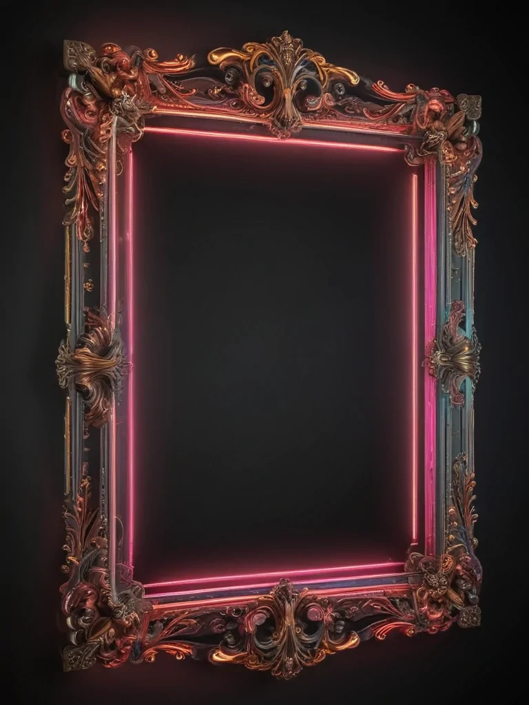 neon frame png