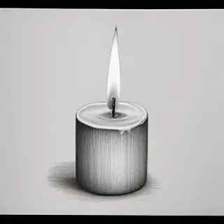 candle drawing