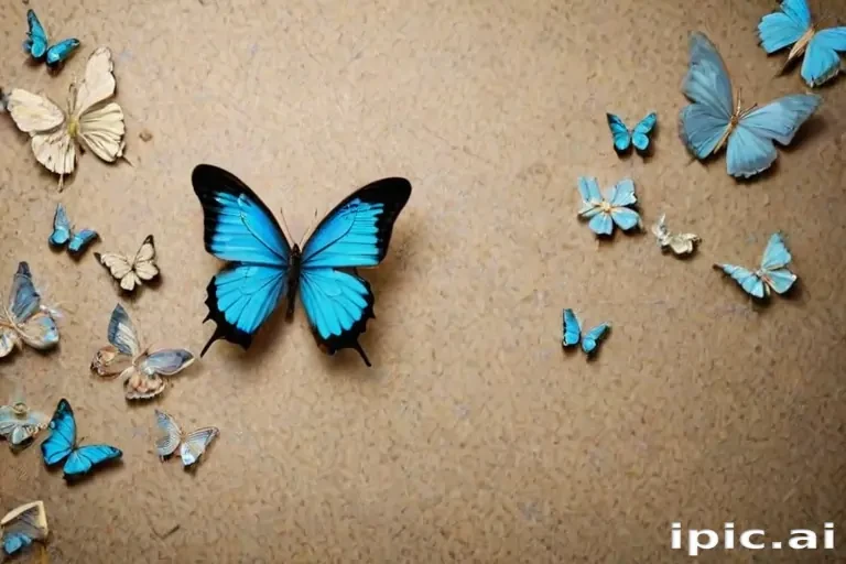 background with butterflies