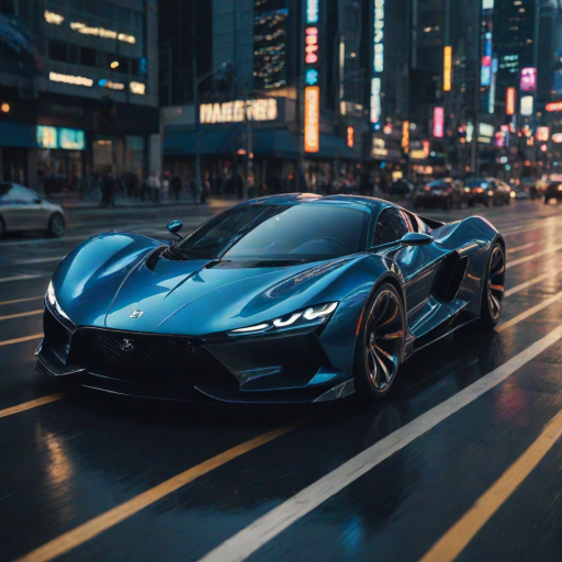 cinematic film still snake, A futuristic car, rendered in lush digital art, showcases a sleek, aerodynamic design with curved lines and sharp angles, evoking a sense of high-speed velocity. The metallic  body glimmers in the light, accentuated by neon  accents that pulse with an otherworldly energy. The wheels, a mesmerizing blend of chrome and carbon fiber, appear to rotate in mid-air, as if defying gravity. Against a backdrop of deep, electric blue, the car seems to embody the essence of innovation and progress, transporting the viewer to a world of tomorrow. ImgFixerPre0.3 <lora:more_details:1> . shallow depth of field, vignette, highly detailed, high budget, bokeh, cinemascope, moody, epic, gorgeous, film grain, grainy