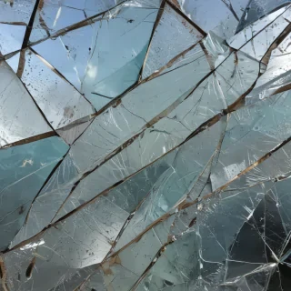 broken glass overlay