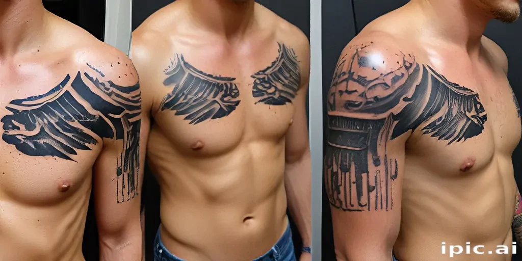 male rib tattoos