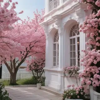 pink and white aesthetic