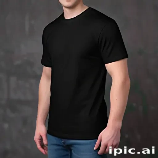 black mockup t shirt