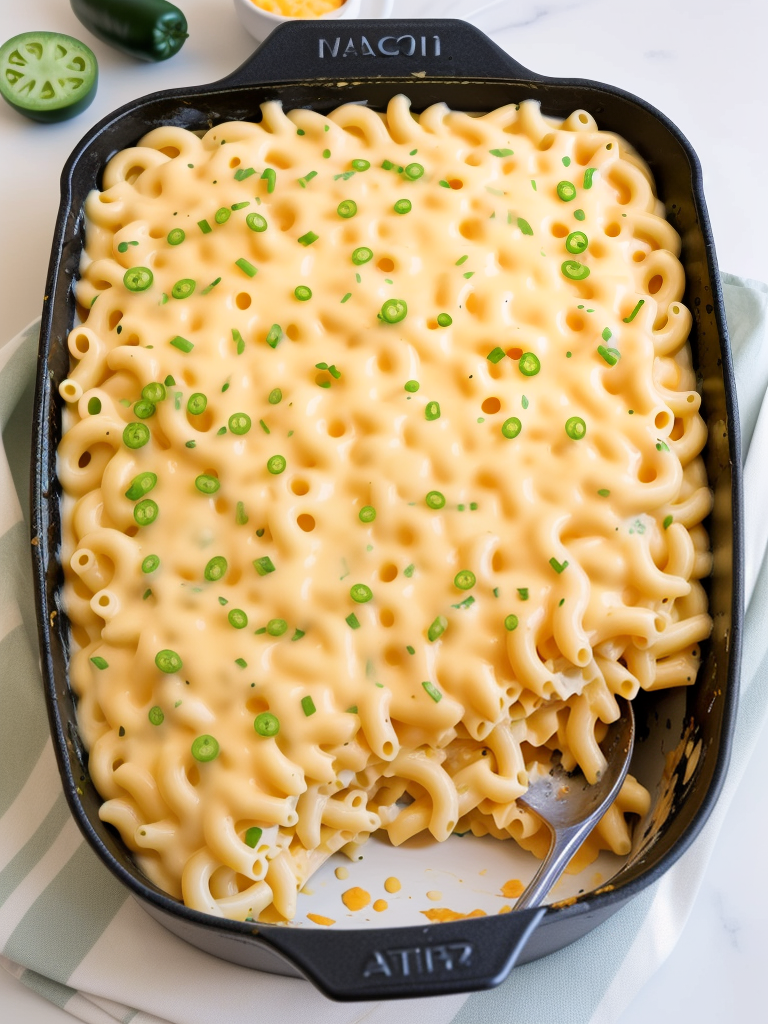 macaroni and cheese with jalapenos