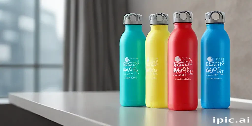water bottle mockup