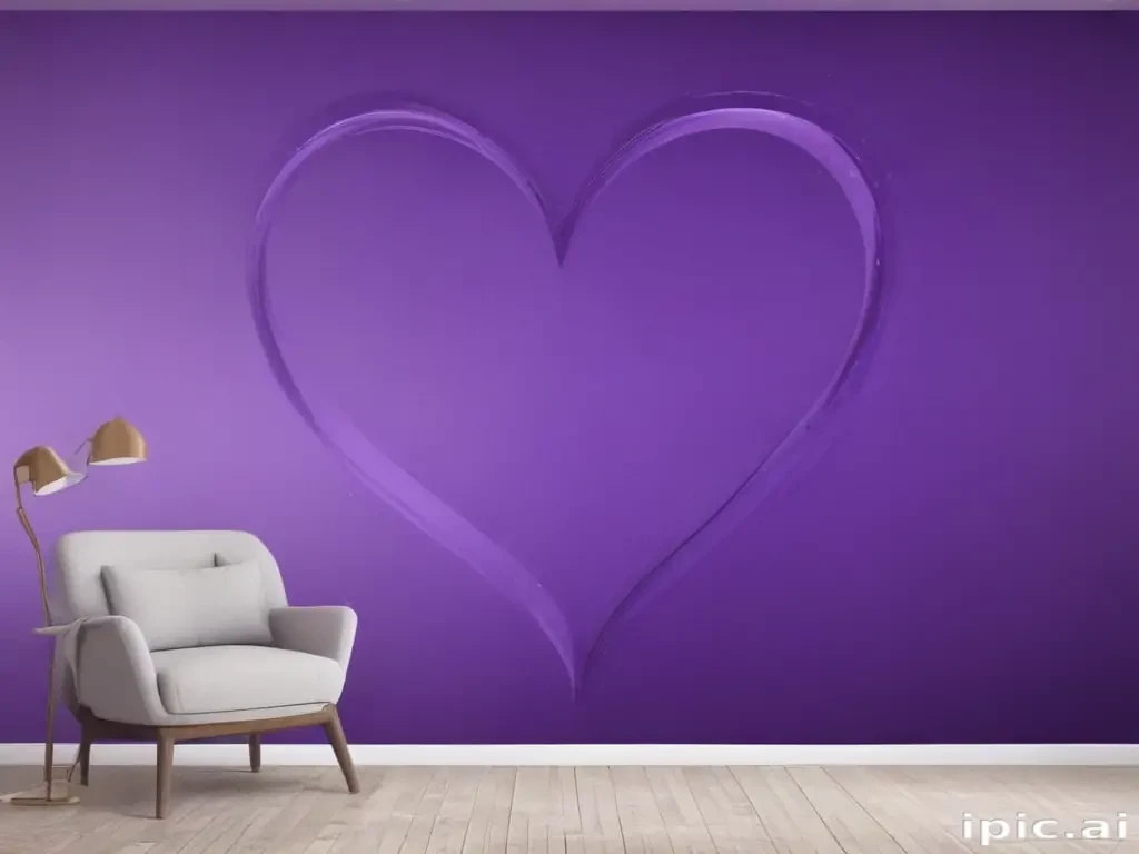 purple wallpaper heart
