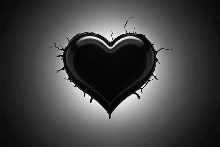 black heart pic