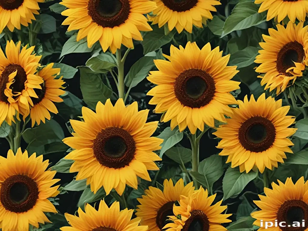 aesthetic sunflower background