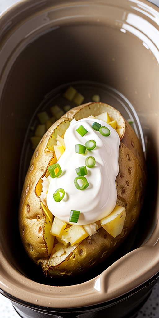 baked potato in crock pot no foil
