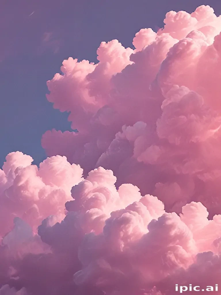 aesthetic pink clouds
