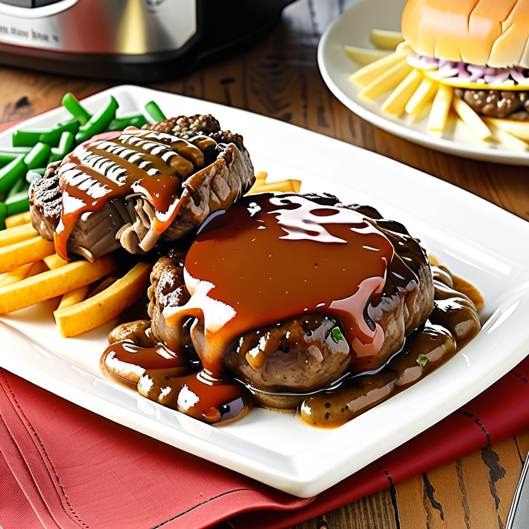 salisbury steak with frozen hamburger patties