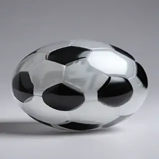 transparent soccer ball