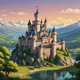 cartoon castle