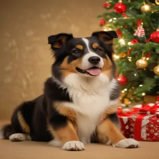 christmas dog backgrounds