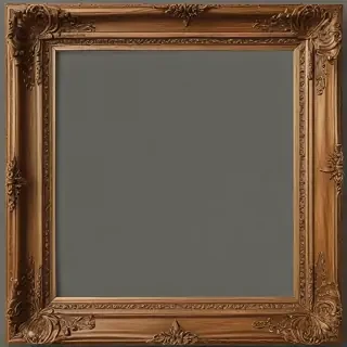 wooden picture frame png