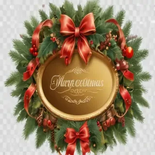 merry christmas clip art transparent background