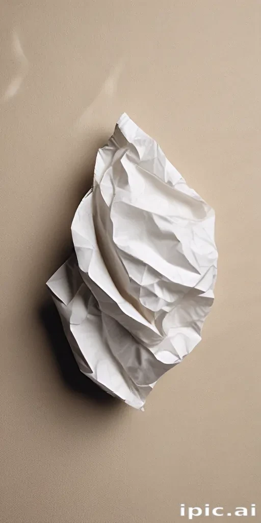 crumpled up paper