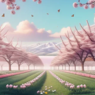 spring background aesthetic