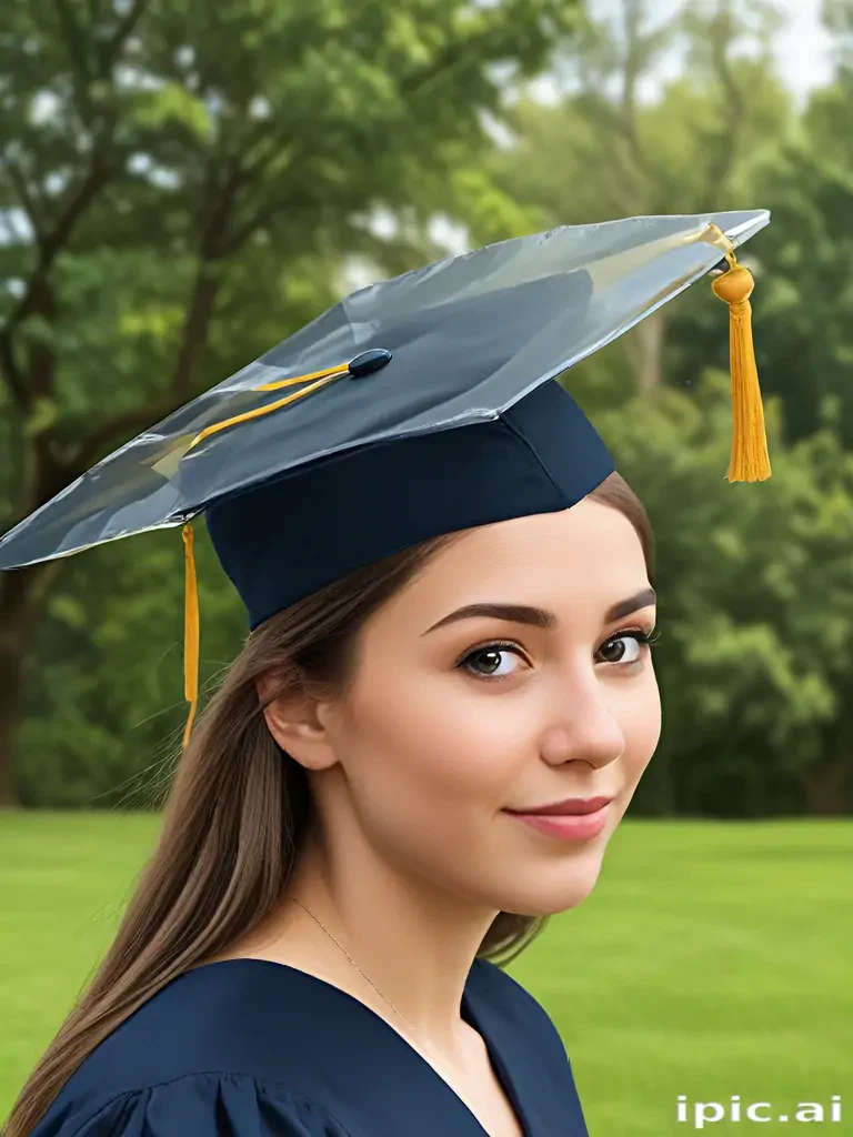 transparent graduation cap