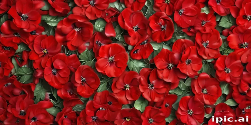 flower background red