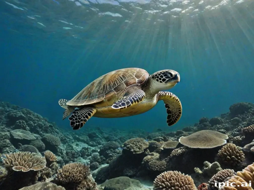 sea turtle desktop background