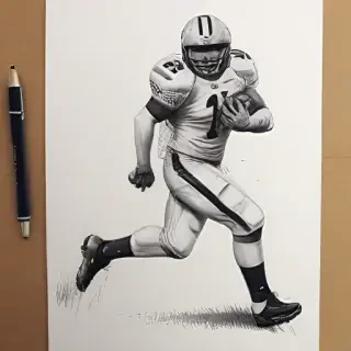 football drawing