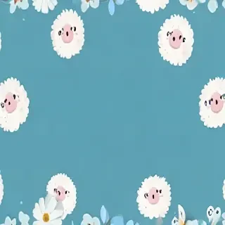 aesthetic cute blue background