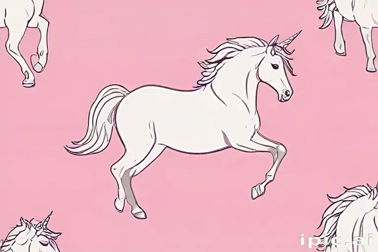 unicorn outline