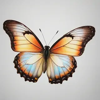 butterfly no background