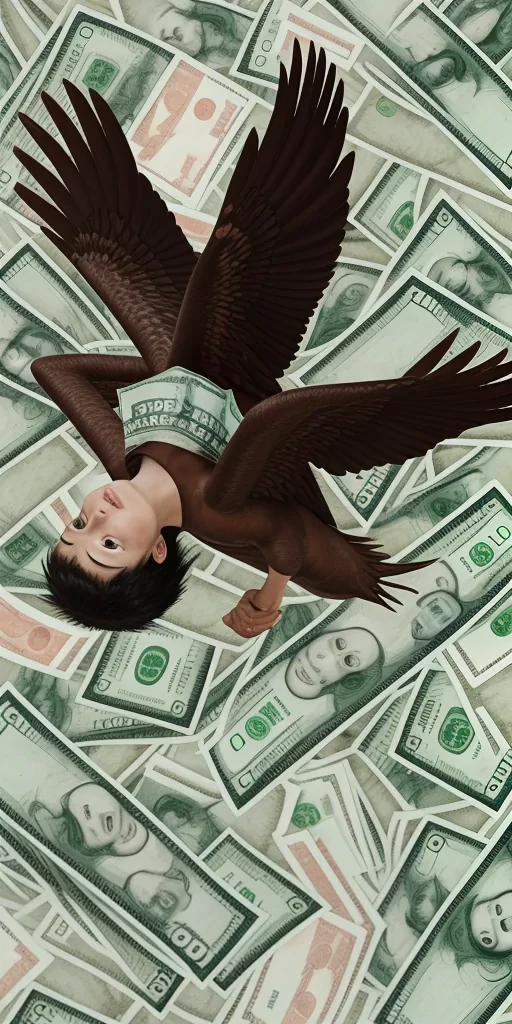 money flying png