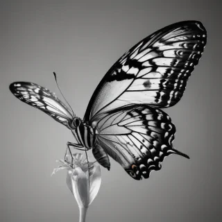 butterfly png black and white