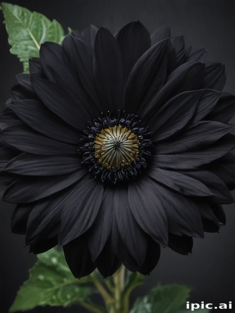 black flower